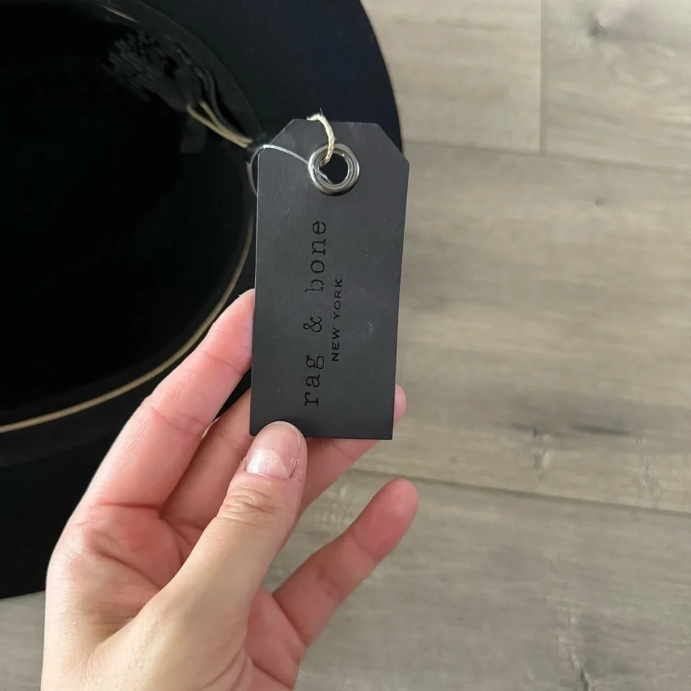 New Revolve‎ Rag & Bone Black Floppy Brim Fedora